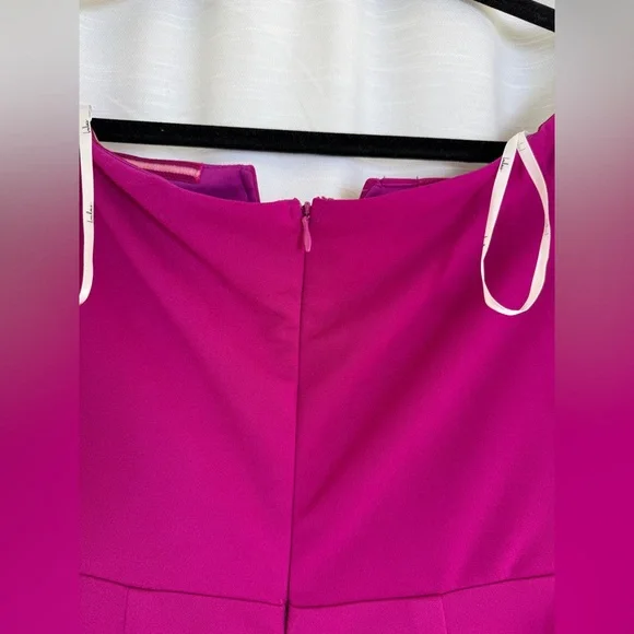 Lulus Magenta Off Shoulder Maxi Dress Formal Wedding Bridesmaid Gown NWT Size M - Picture 14 of 17